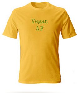 Vegan AF Yellow T Shirt