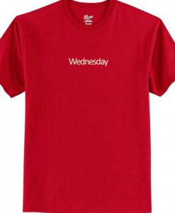 Wednesday Red T shirt