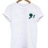 green alien pocket logo shirt