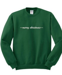 merry christmas green sweatshirt