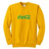 Coca Cola Yellow Sweatshirt