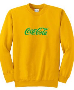 Coca Cola Yellow Sweatshirt
