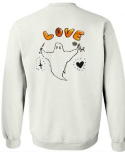 Love Ghost Flower Sweatshirt Back