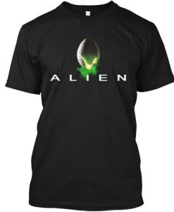 Alien Graphic Black T Shirt