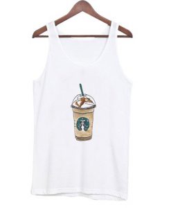 Cartoon Starbucks Drink Tank Tops