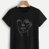 Face and Letter T Shirt