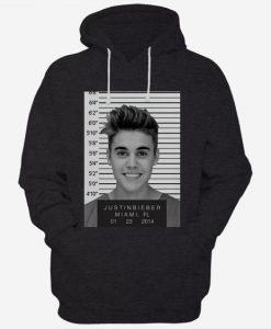 Justin Bieber Mugshot Men Hoodie