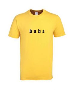 Babe Logo Yellow Shirt