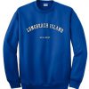 Long Beach Island blue sweatshirt