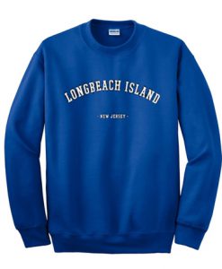 Long Beach Island blue sweatshirt