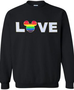 Mickey Rainbow love sweater