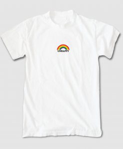 unhappy rainbow shirt white