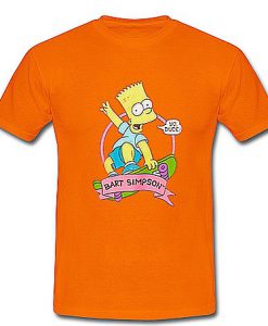 Bart Simpson Skateboard Graphic Shirt