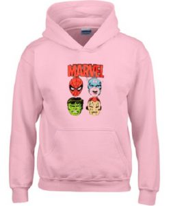 Pink Marvel Heroes Hoodie