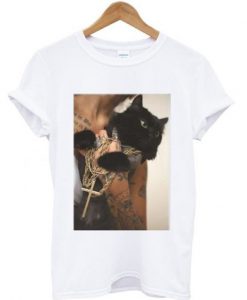 Black Cat Graphic T Shirt