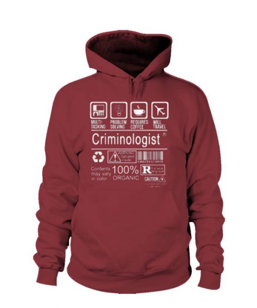 Criminologist Graphic Hoodie