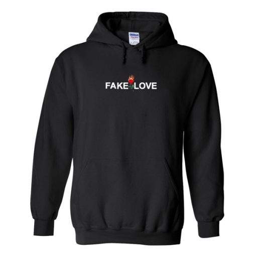 Fake Love Graphic Hoodie