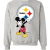 Mickey Funny Love Pittsburgh Steelers Football Sweatshirt