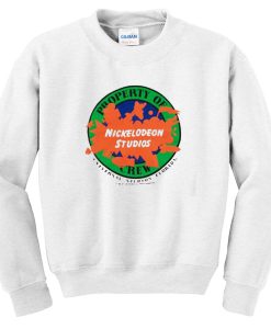 property of nickelodeon studios crew sweatshirt