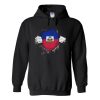 Haiti Flag Graphic Hoodie