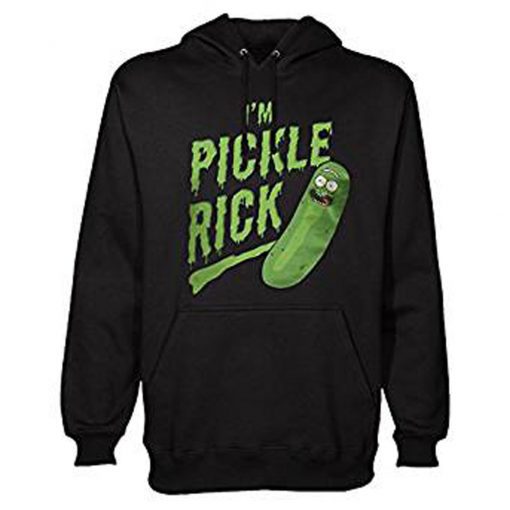 Je suis Pickle Rick avec Capuche Noir Hoodie