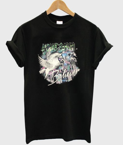 Unicorn Believer Graphic T Shirt