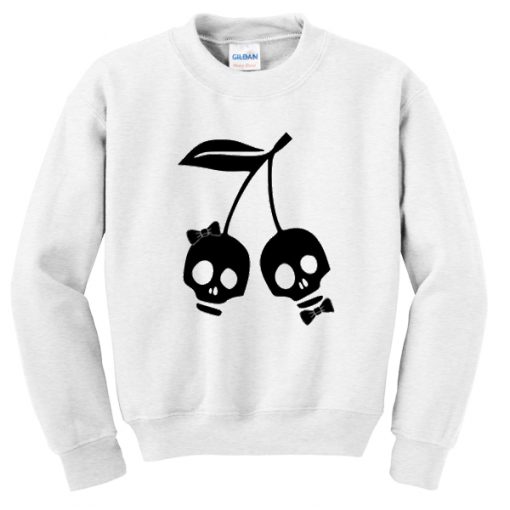 cherry skull sweatshirt