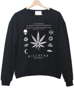 killstar four twenty sweatshirt