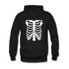 skeleton graphic hoodie