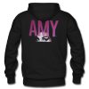 AMY graphic hoodie back