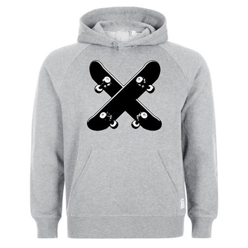 Crossed Skateboards Hoodie