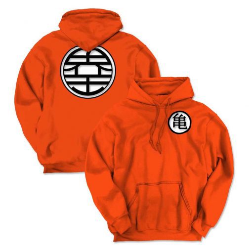 Dragon Ball Z Kame Symbol Orange Hoodie