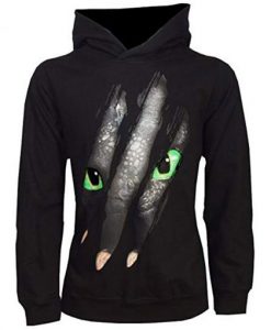 Dragons Krokmou Toothless griffe Hoodie