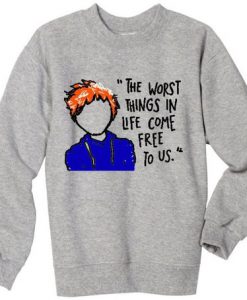 Ed Sheeran Lyrics Sweatshirt Grey