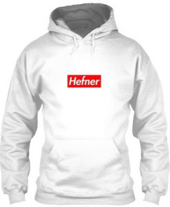 Hefner Red Box Logo Hoodie