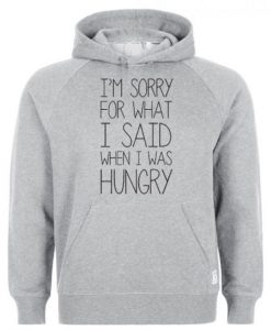 I’m Sorry For What I Said When I Was Hungry Hoodie