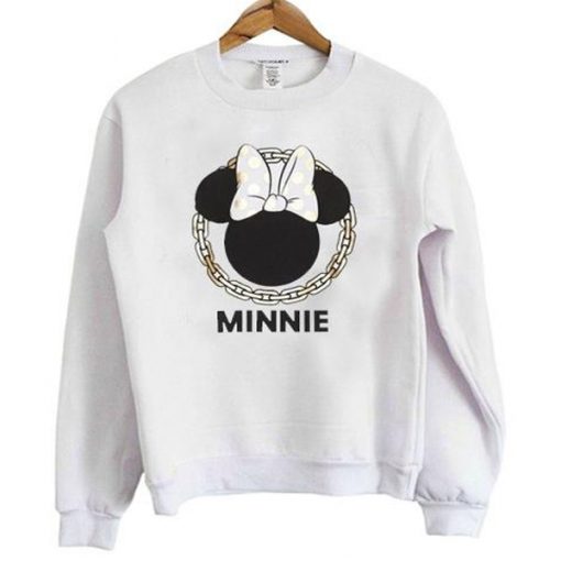 Minnie Mouse Head Sweatshirt