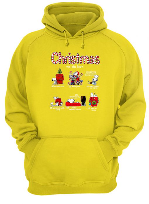 Snoopy Christmas To Do List Hallmark Channel Hoodie