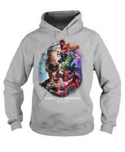 Stan Lee marvel heroes thanks for memories hoodie