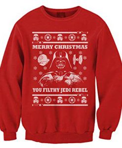 Star Wars Parody Vader Ugly Christmas Sweater Sweatshirt