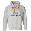 Treat People With Kindness Rainbow Font Hoodie