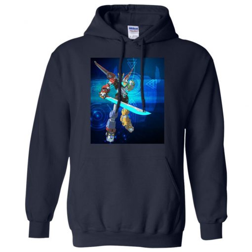 Voltron Legendary Defender Combined Lion Poster Hoodie