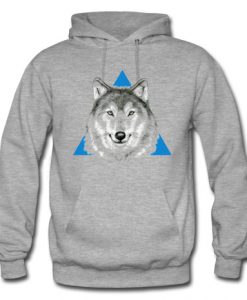 Wolf Face Graphic Hoodie