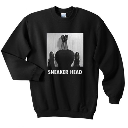 sneaker head sweatshirt