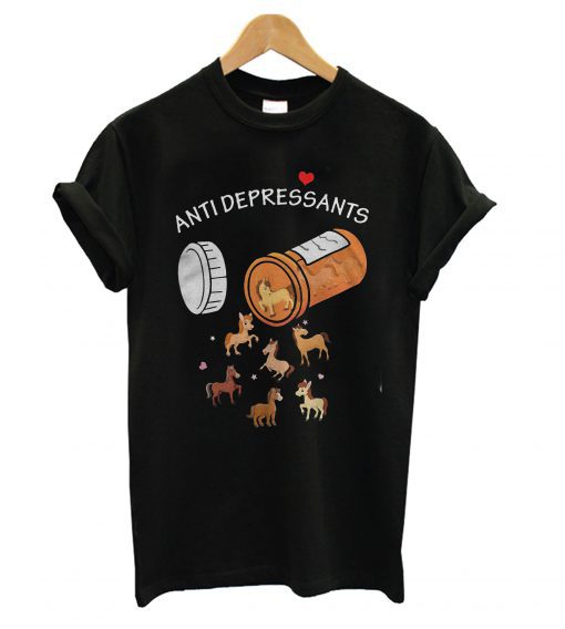 Antidepressants French Horse Drug T shirt