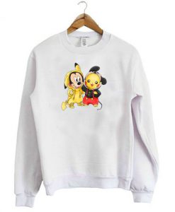 Mickey Mouse and Pikachu Sweatshirt