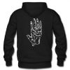 Palmistry Zodiac Hand back Hoodie