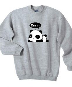 Zzz Panda Graphic Sweatshirt