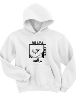 Milky Inverted Anime Hoodie