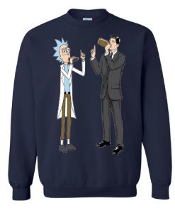 Rick Sanchez vs Archer Drink Wine Sweatshirt